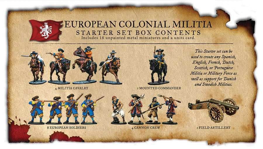 Blood & Plunder: European Colonial Militia Nationality Set -