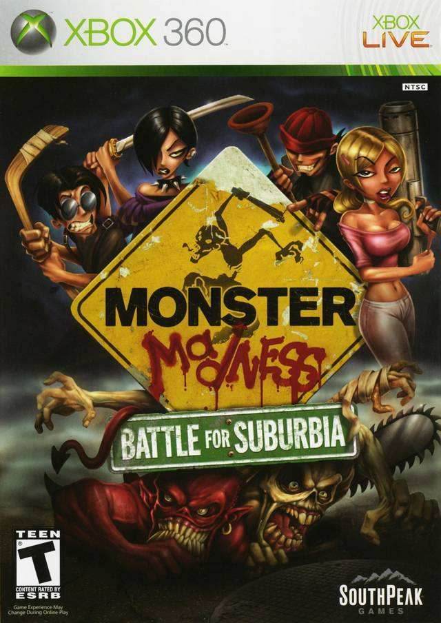 Monster Madness Battle for Suburbia (Xbox 360) - Game Manual Only