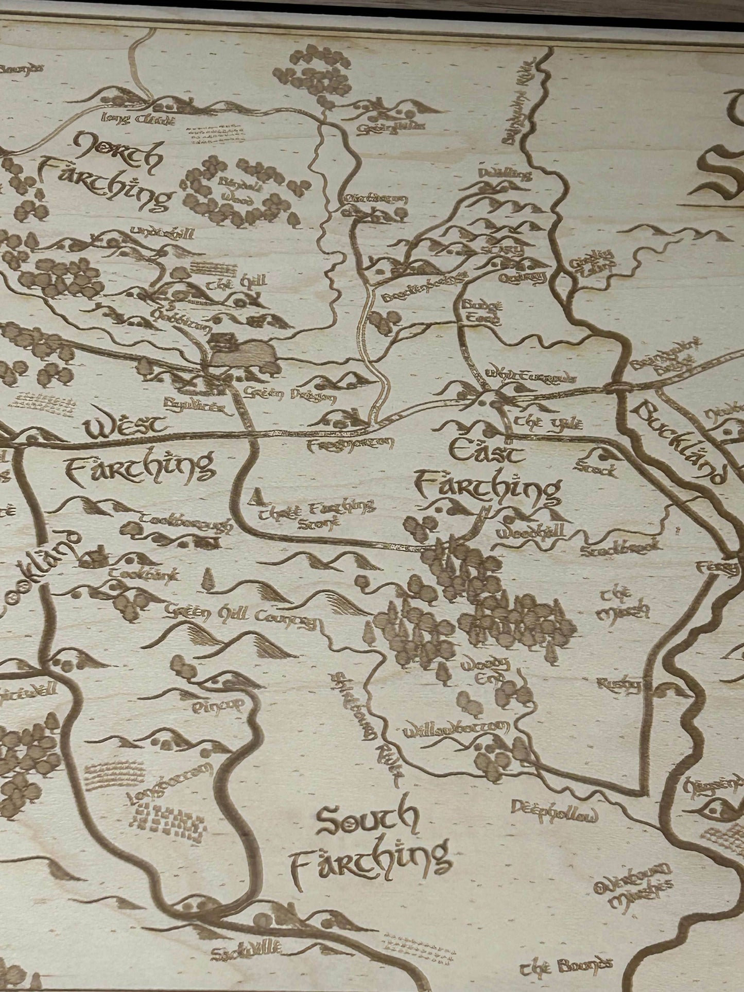 LOTR Map of the Shire | Middle Earth - Maple