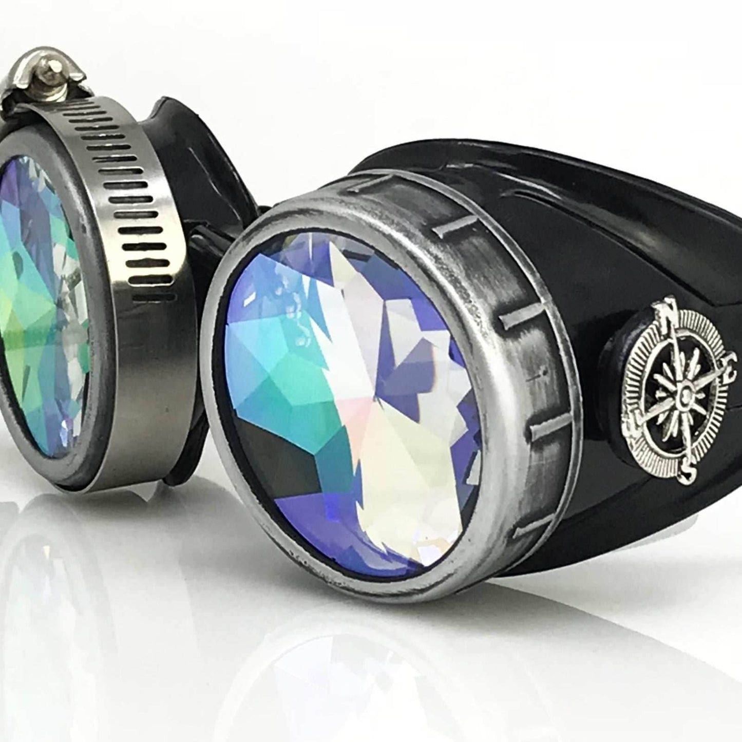 DJ approved glasses Rave eyewear with magnifying eye loupes kaleidoscope lenses -