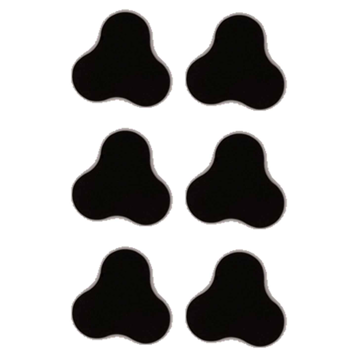 6pcs 3-Man Triangle Plasteel & Adhesive Movement Tray