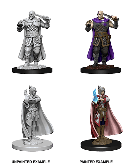 D&D: Nolzur's Marvelous Miniatures - Human Ranger & Moon Elf Sorcerer -