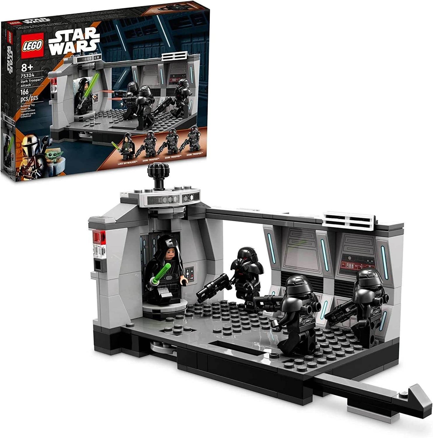 LEGO Star Wars Dark Trooper Attack Mandalorian Set with Luke Skywalker 75324 ( Retired Soon) -