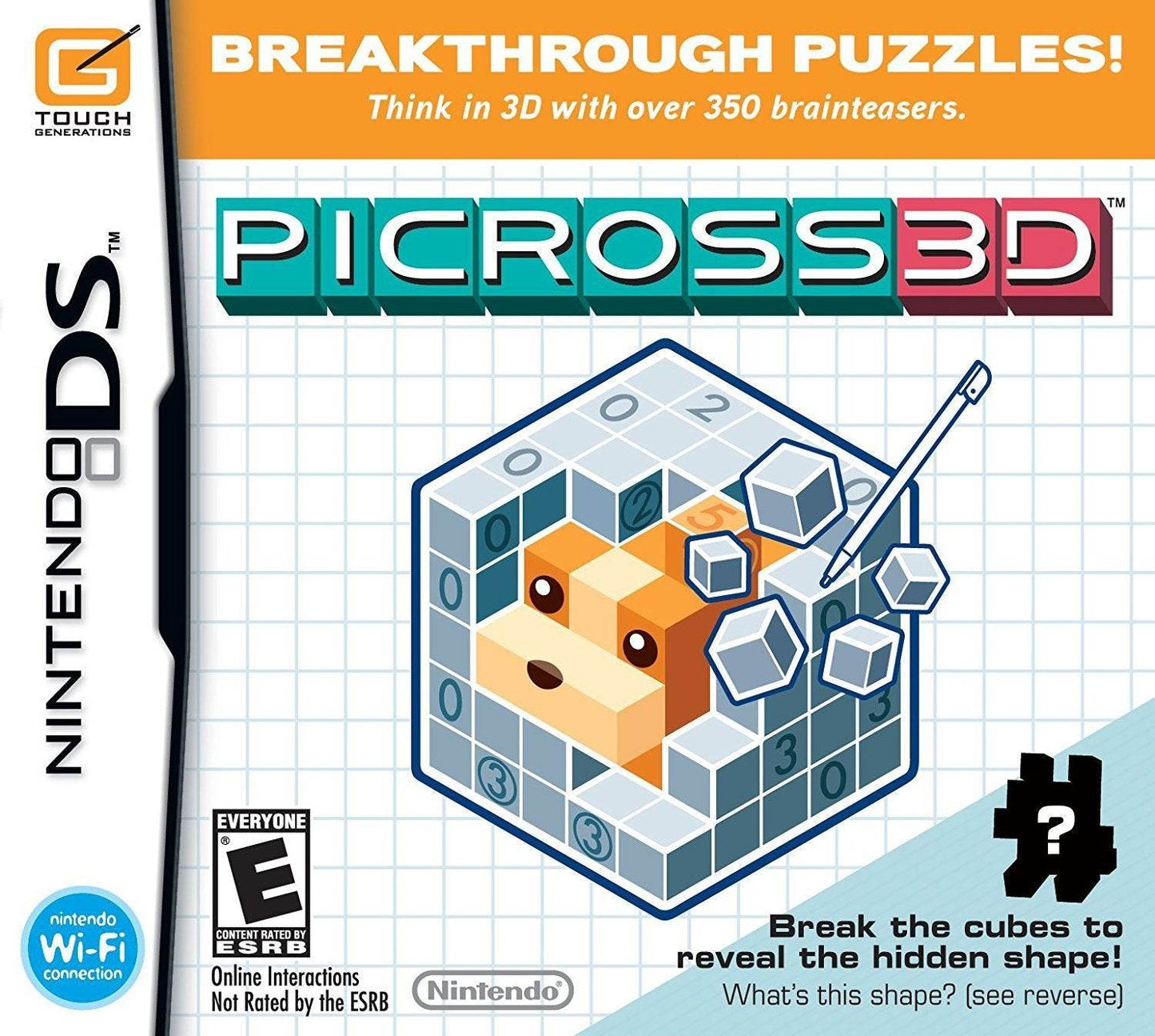 Picross 3D (Nintendo DS) - Game Only