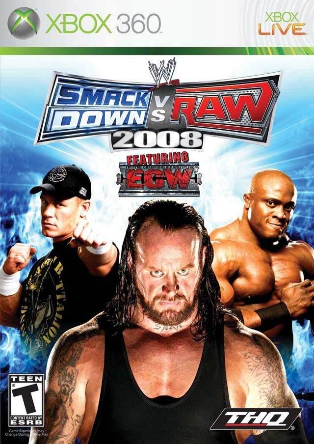 WWE Smackdown vs. Raw 2008 (Xbox 360) - Game Manual Only