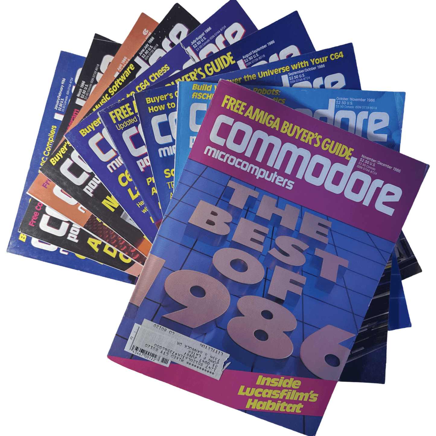 Commodore Microcomputer Magazine (1986) - 9 Issues January/February 1986 to November/December 1986
