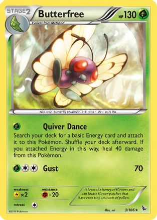Butterfree 003/106 - XY Flashfire