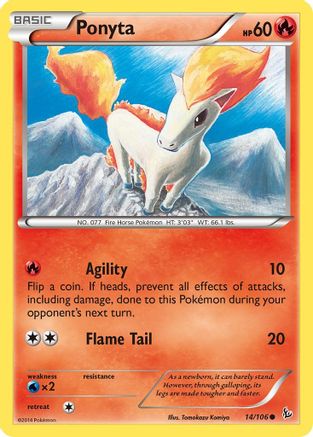 Ponyta 014/106 - XY Flashfire
