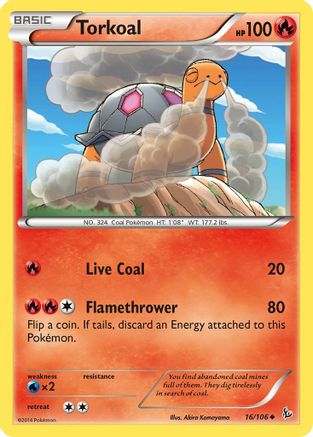 Torkoal 016/106 - XY Flashfire