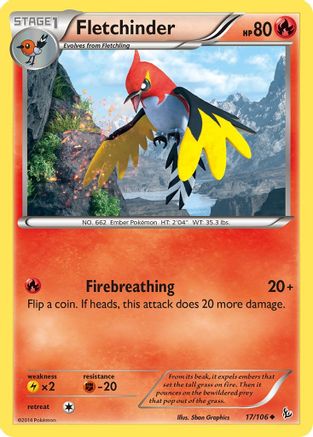 Fletchinder 017/106 - XY Flashfire