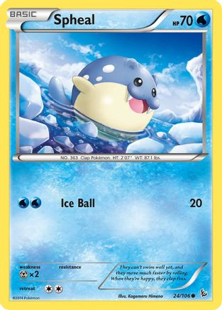 Spheal 024/106 - XY Flashfire