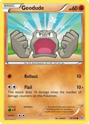 Geodude 045/106 - XY Flashfire Reverse Holofoil