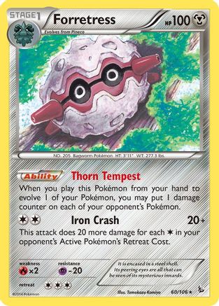 Forretress 060/106 - XY Flashfire