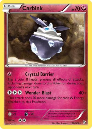 Carbink 068/106 - XY Flashfire Holofoil