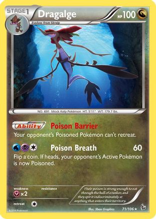 Dragalge 071/106 - XY Flashfire Reverse Holofoil