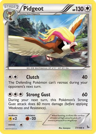 Pidgeot 077/106 - XY Flashfire Reverse Holofoil