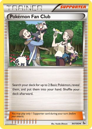 Pokemon Fan Club 094/106 - XY Flashfire Reverse Holofoil