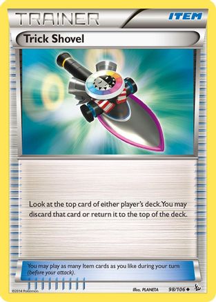 Trick Shovel 098/106 - XY Flashfire Reverse Holofoil