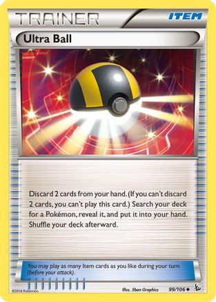 Ultra Ball 099/106 - XY Flashfire Reverse Holofoil