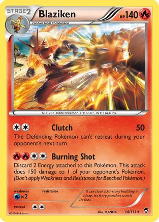 Blaziken 014/111 - XY Furious Fists Reverse Holofoil