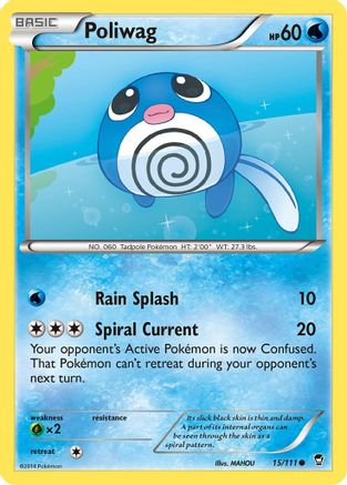 Poliwag 015/111 - XY Furious Fists Reverse Holofoil