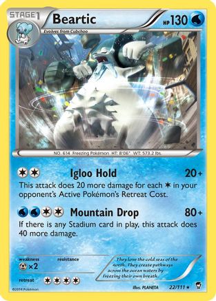 Beartic 022/111 - XY Furious Fists