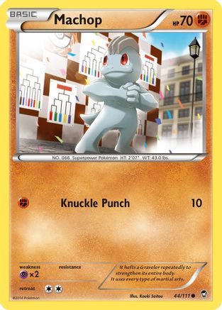 Machop 044/111 - XY Furious Fists Reverse Holofoil