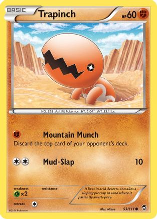Trapinch 053/111 - XY Furious Fists Reverse Holofoil