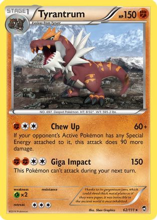 Tyrantrum 062/111 - XY Furious Fists Reverse Holofoil