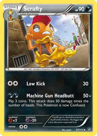 Scrafty 067/111 - XY Furious Fists