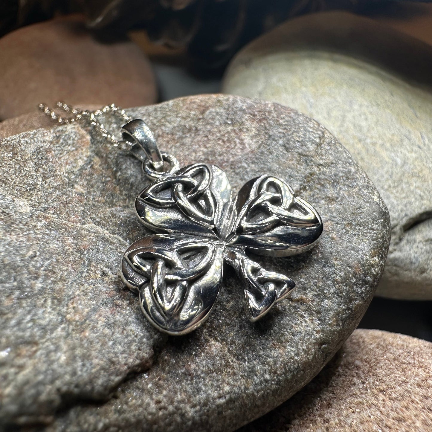 Peridot Shamrock Necklace