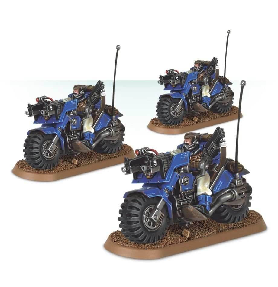Warhammer 40K: Space Marines Scout Bike Squad -