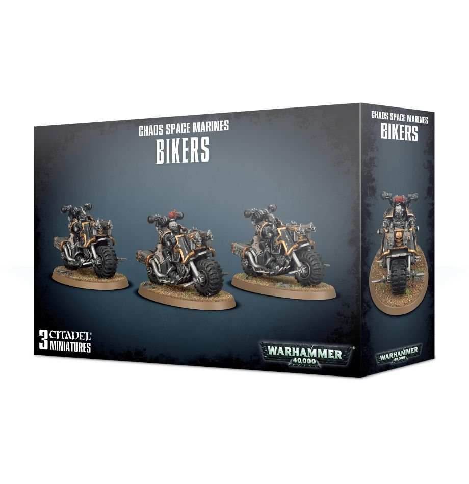 Warhammer 40K: Chaos Space Marines - Bikers -