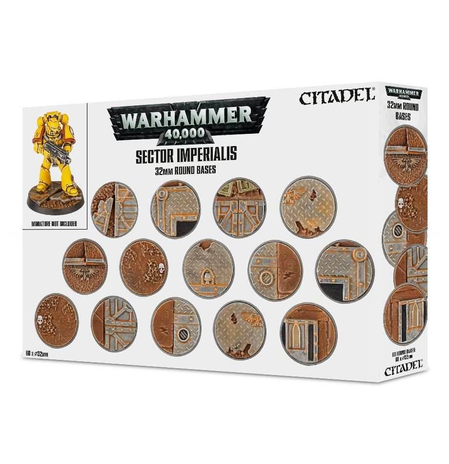 Warhammer 40K: Sector Imperialis - 32mm Round Bases -
