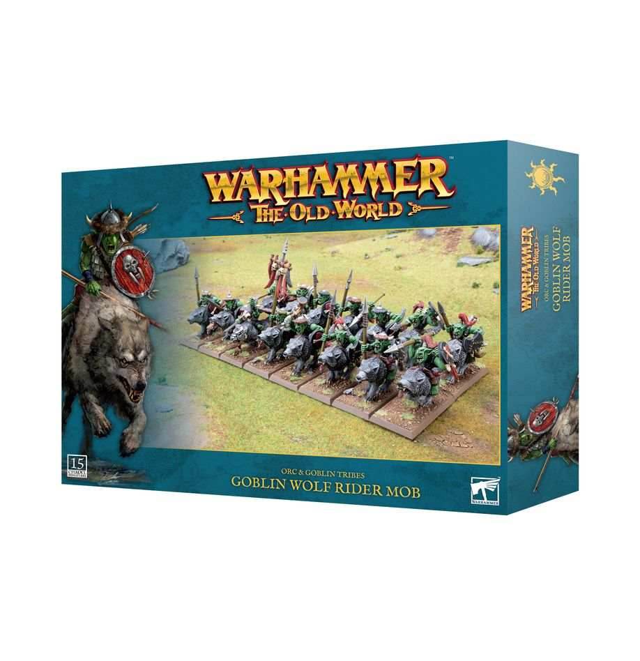 Warhammer: The Old World - Orc & Goblin Tribes - Goblin Wolf Rider Mob -