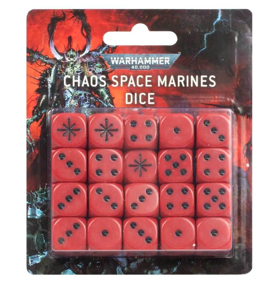 Warhammer 40K: Chaos Space Marines - Dice Set -