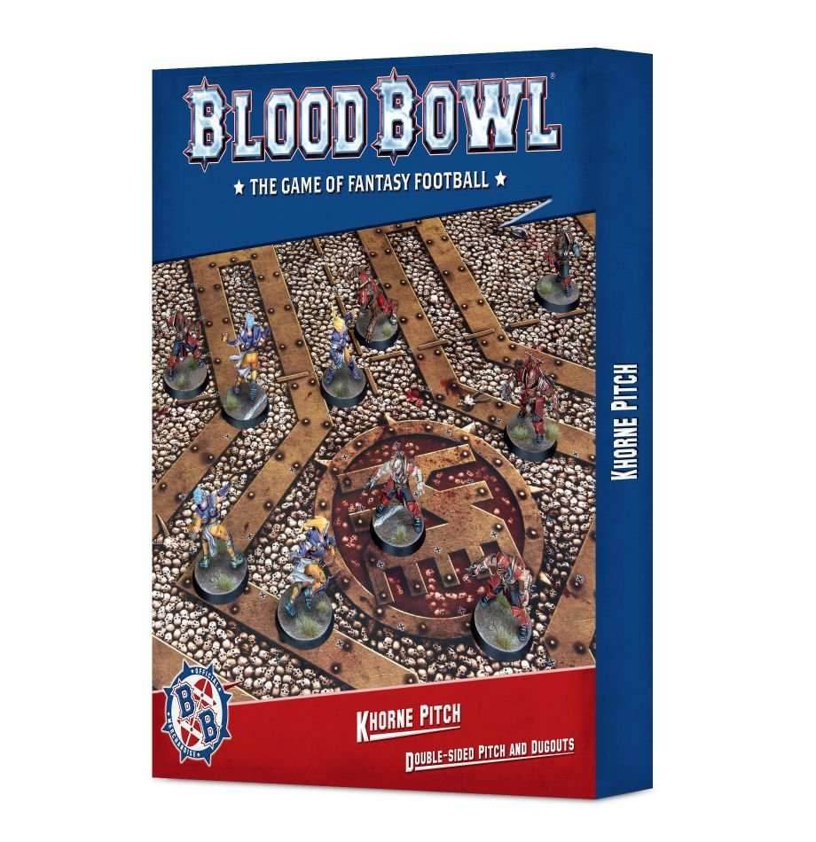 Blood Bowl: Khorne - Double-sided Pitch and Dugouts Set -