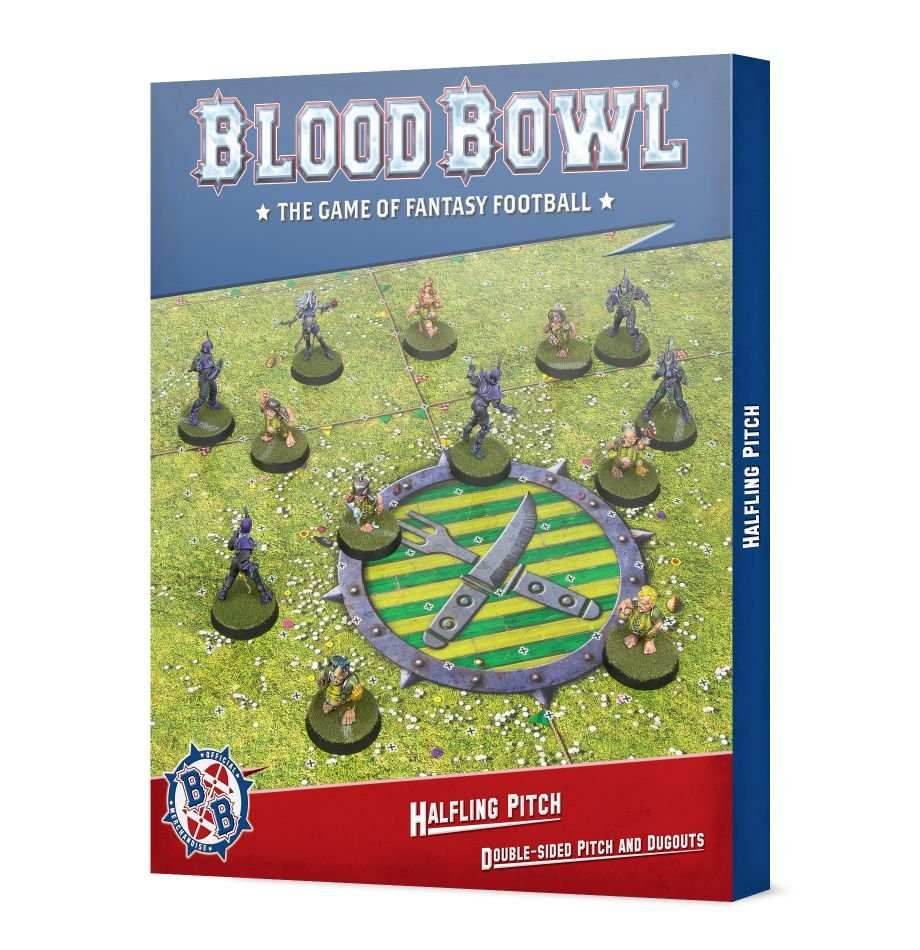 Blood Bowl: Halfling Pitch - Double-sided Pitch and Dugouts -