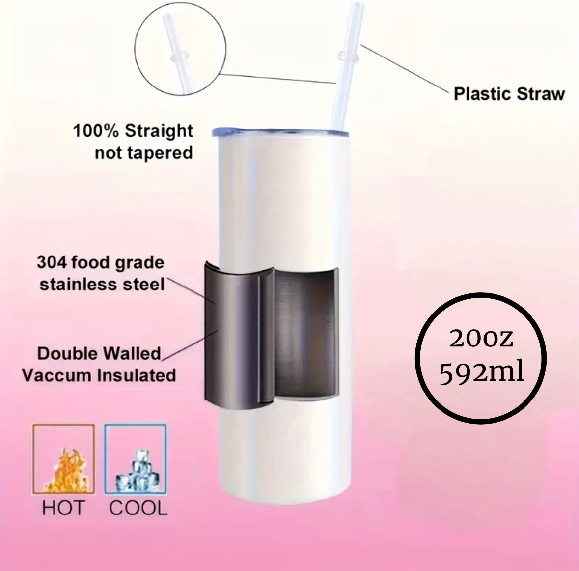 Humans aren’t Real 20oz Skinny Tumbler