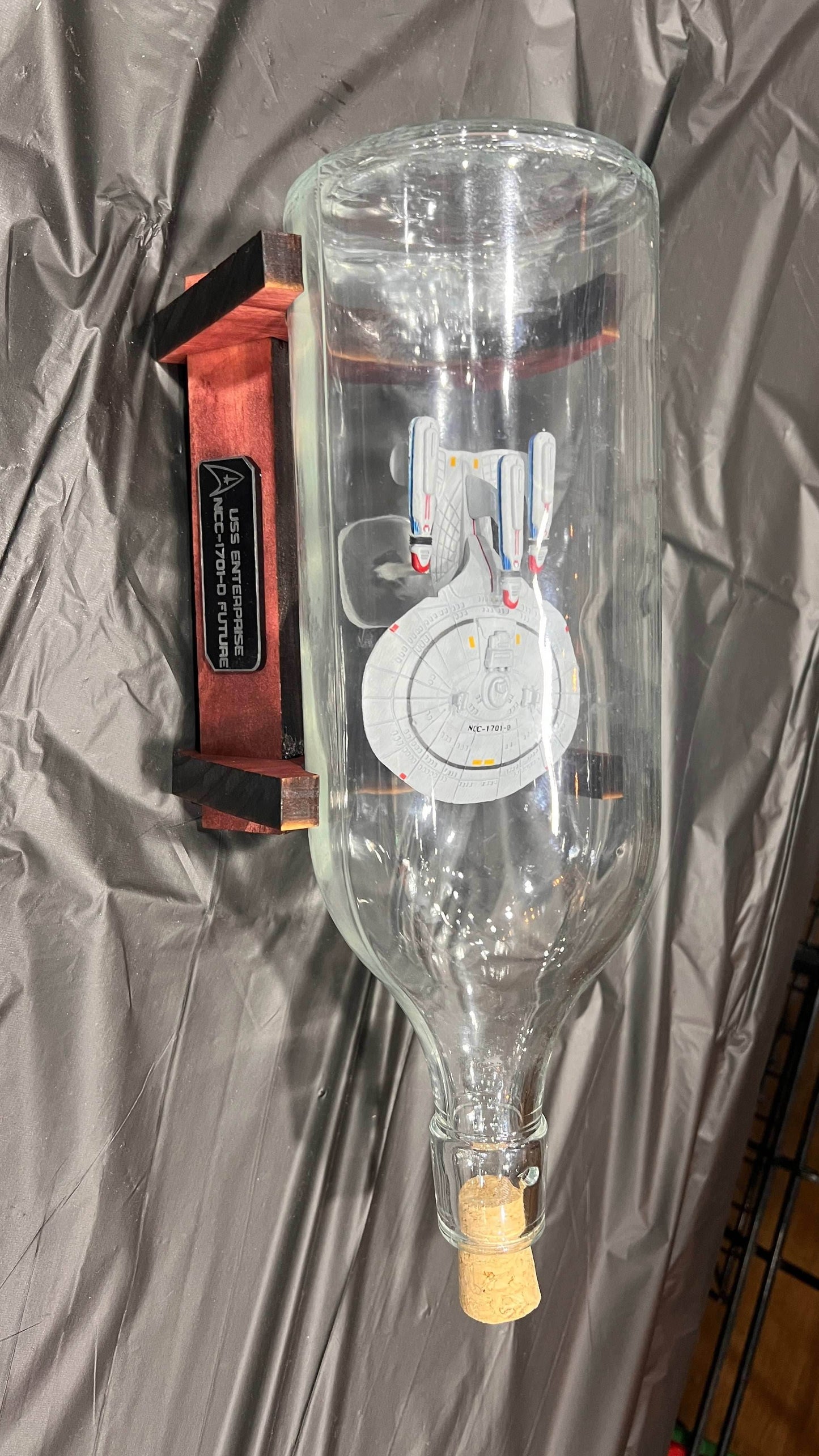 Star Trek Triple Nacelle Enterprise in a Bottle -
