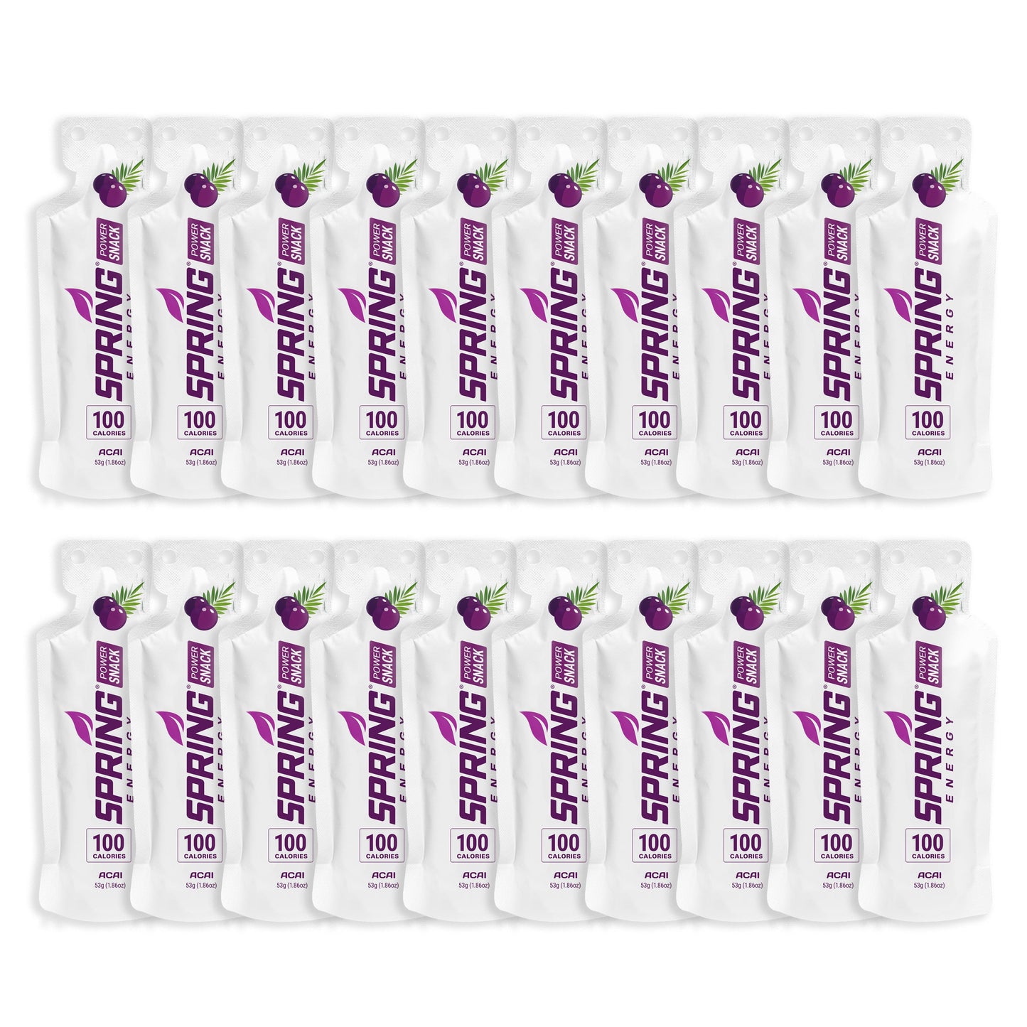 Acai Power Snack (Vegan) 100 Kcal - A Light Energy Gel For Daily Training