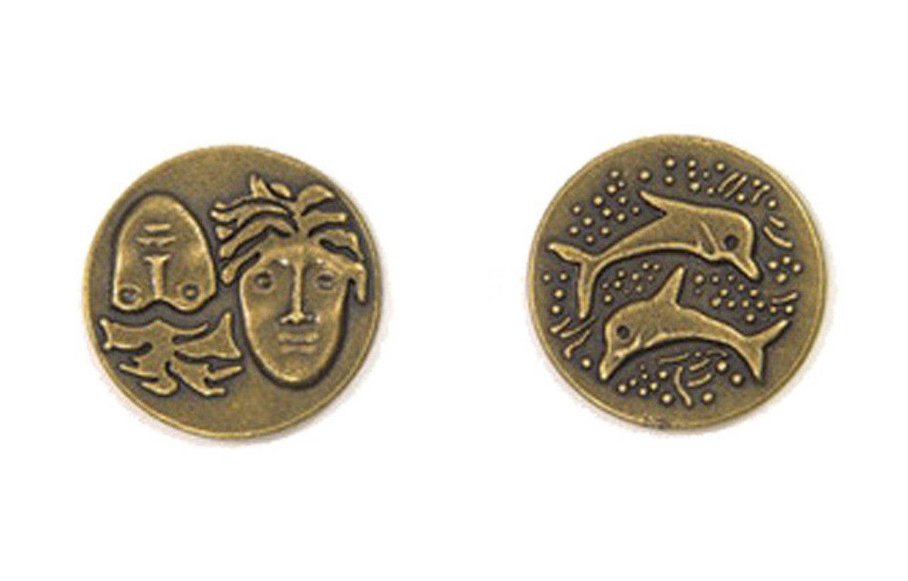 Ancient Greek Themed Gaming Coins - Medium 25mm (12-Pack) -
