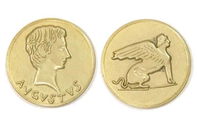 Egyptian Themed Gaming Coins - Jumbo 35mm (6-Pack) -