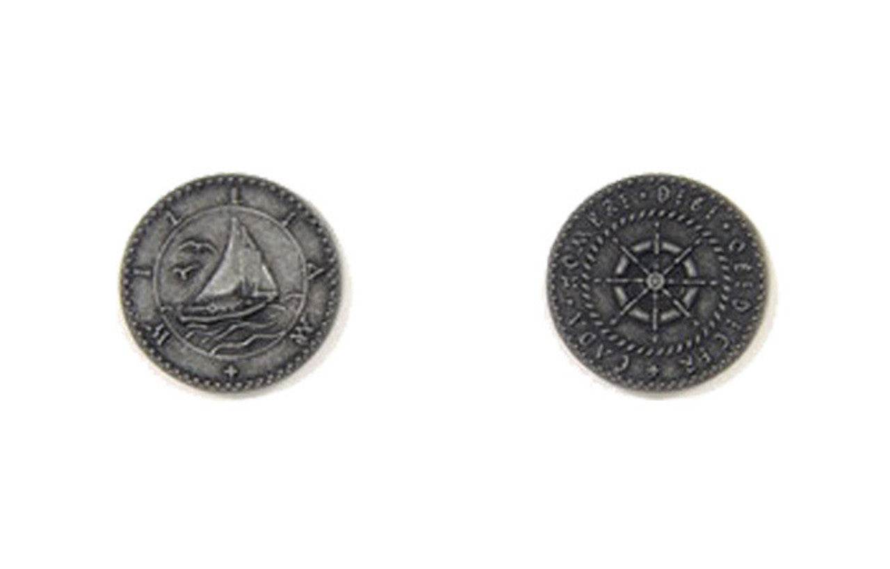 Pirate Ships Themed Gaming Coins - Small 20mm (15-Pack) -