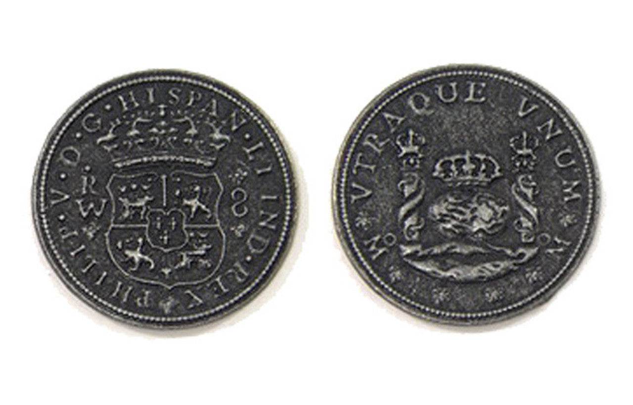 Pieces of Eight Themed Gaming Coins - Large 35mm (9-Pack) -