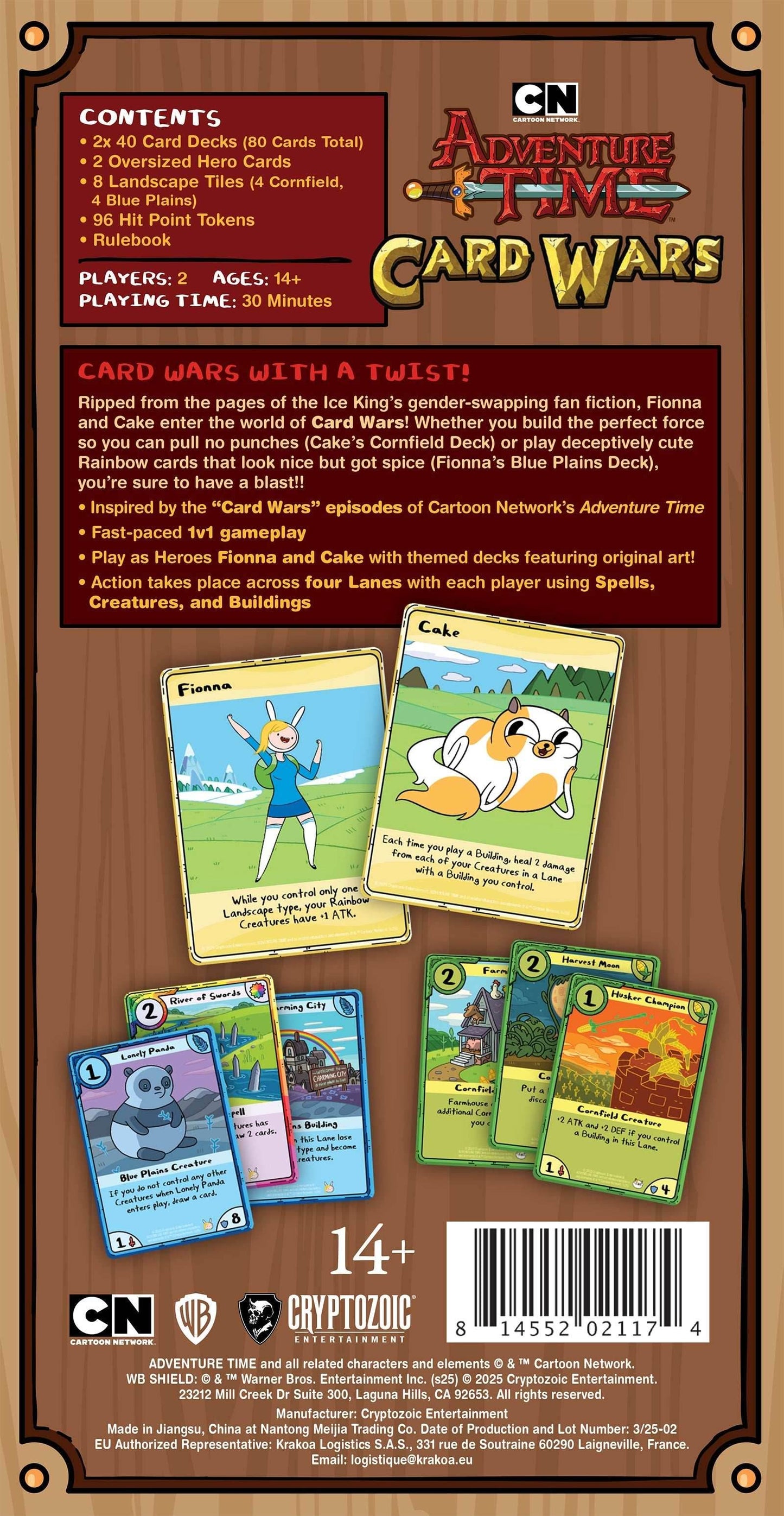 Adventure Time Card Wars Collector's Pack: Fionna vs. Cake -