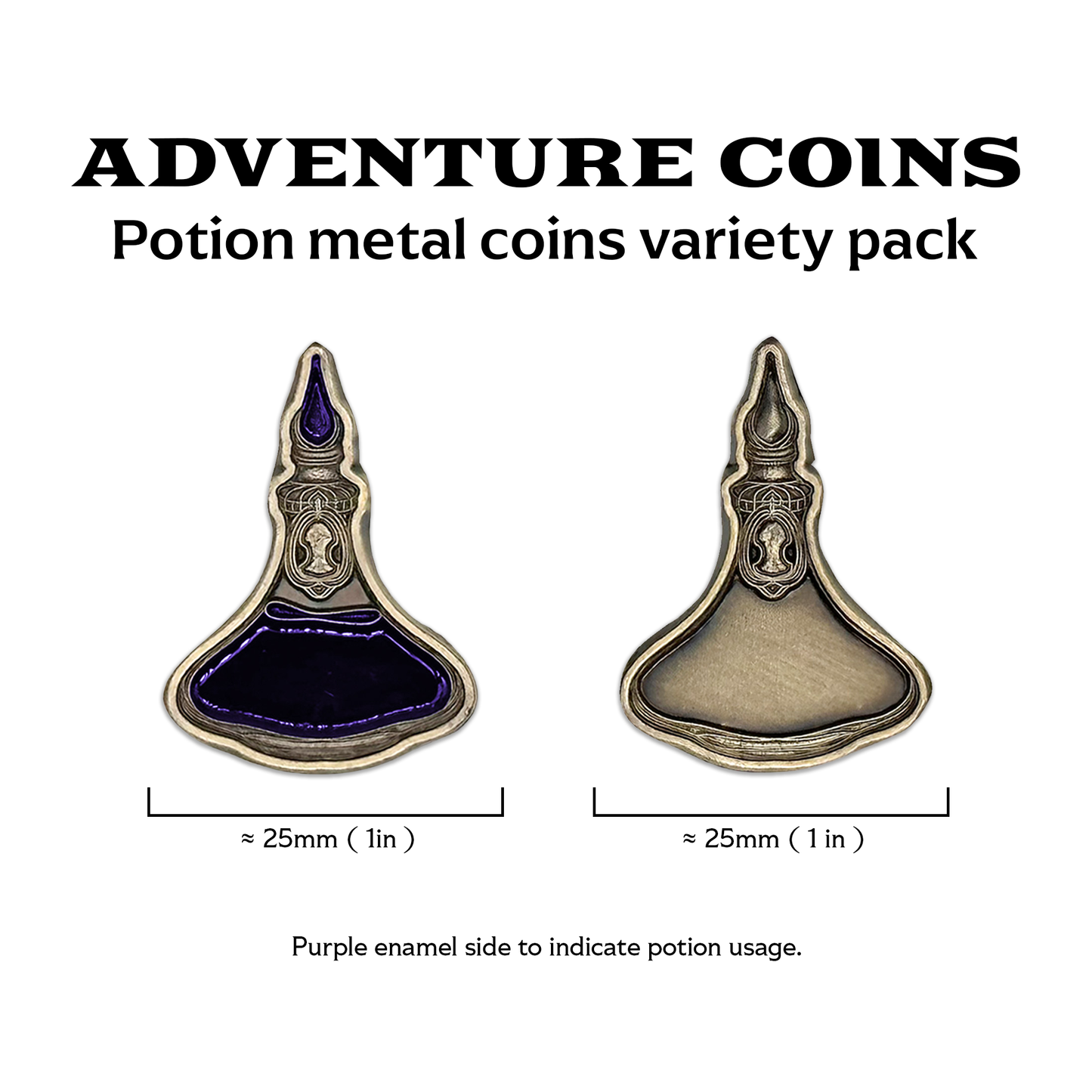 Adventure Coins - Potion Metal Coins Variety Pack