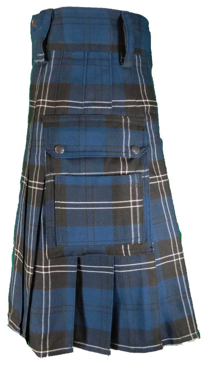 Standard Ramsay Blue Tartan Utility Kilt - 30 / 22