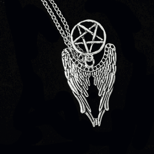 Winged pentagram Necklace -