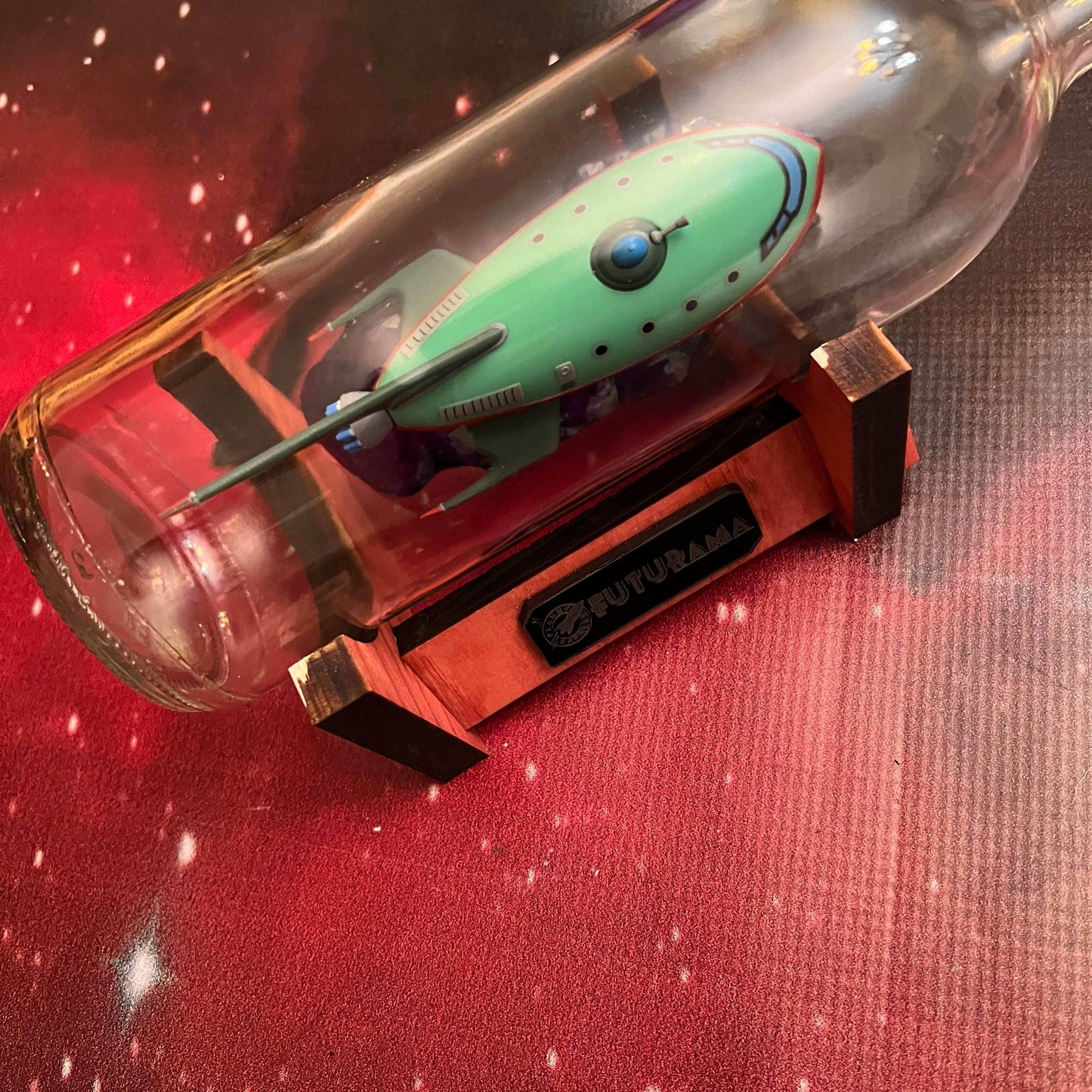 Futurama Planet Express Starship in a Bottle -